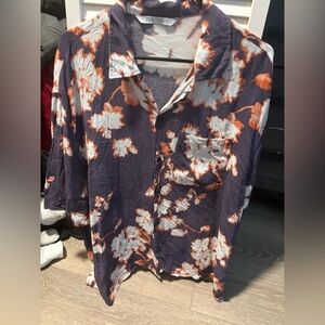 Zara Multicolor Abstract Shirt
